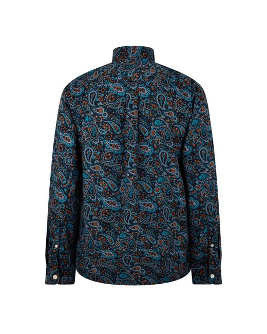Pretty Green Blue Pg Wonderwall Paisle Sn44 for men