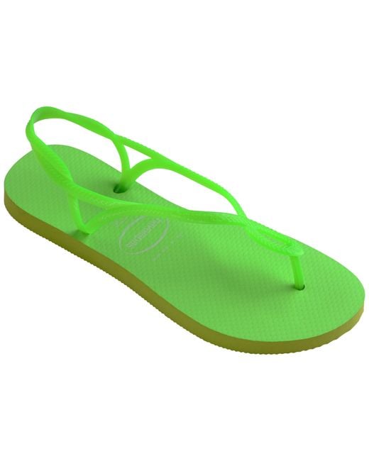 Havaianas Green Neon Flip Flops