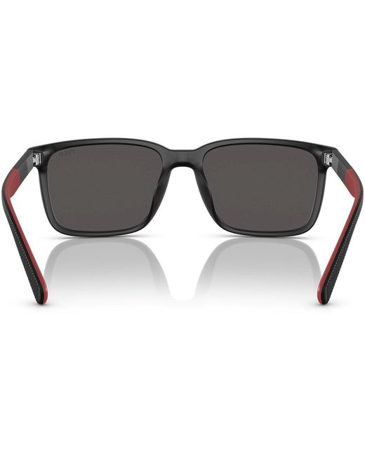Polo Ralph Lauren Gray Rectangle Sunglasses for men