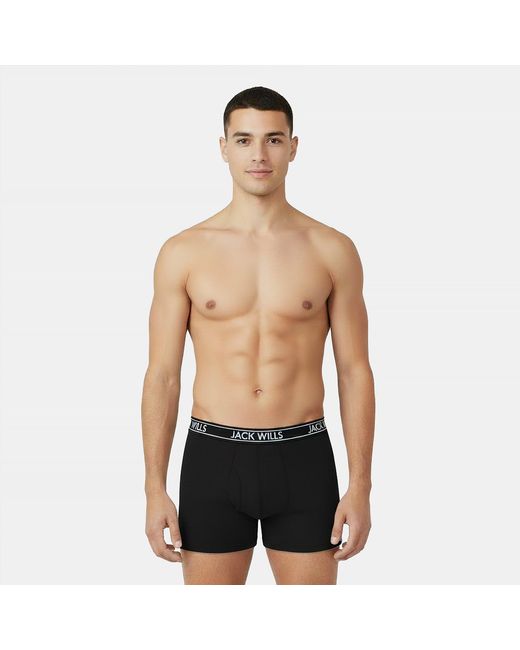 Jack Wills Black Jw Daundley Boxers 3 Pack for men