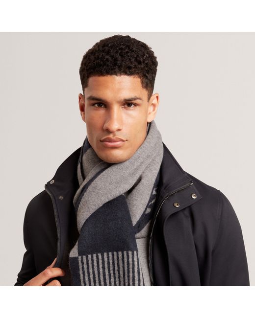 Ted Baker Black Knitted Midweight Scarf