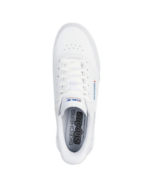 Skechers White Recoil Slip On Trainers for men