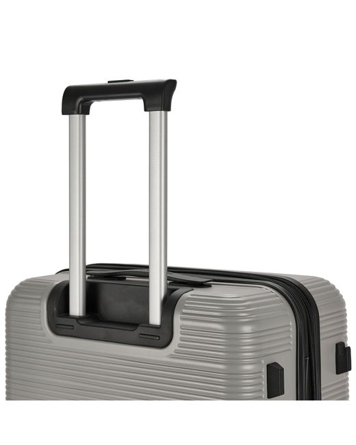 Pierre Cardin Gray Arles Expandable Suitcase Hard Shell 4 Wheel