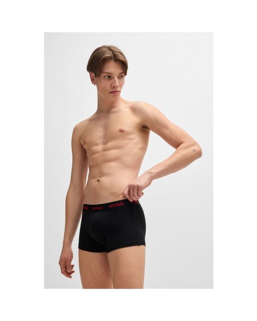 HUGO Black 3 Pack Boxer Shorts for men