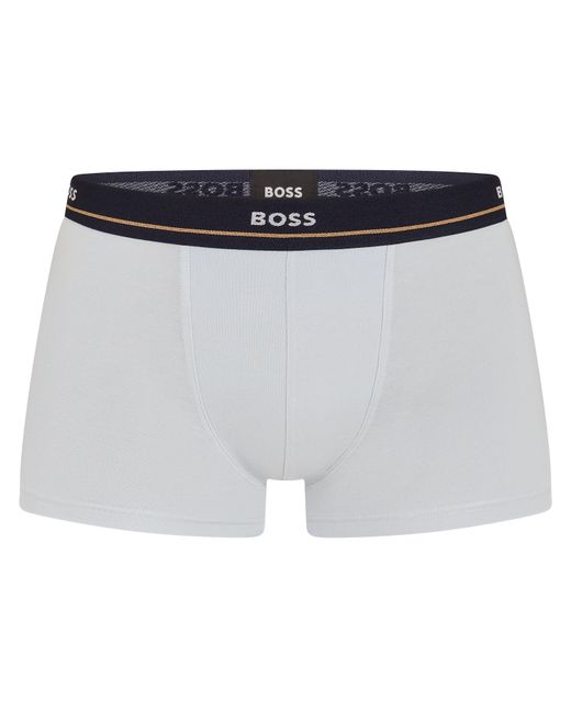 Boss Blue Bodywear 5 Pack Boxer Trunks With Logo Detail for men
