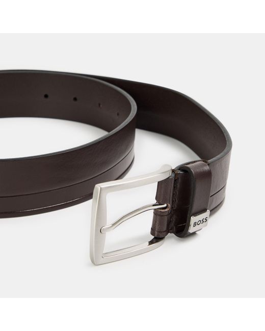 Boss Black Saltrio Leather Belt for men