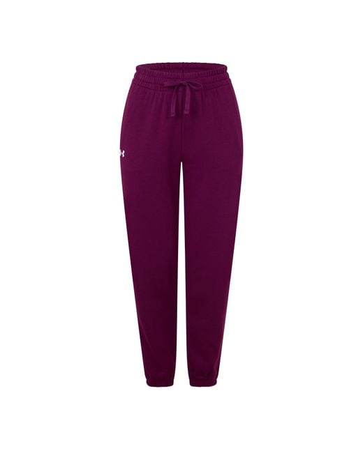 Under Armour Purple Rival Terry Joggers