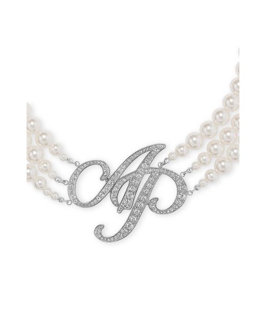 Agent Provocateur Metallic Britt Pearl Necklace