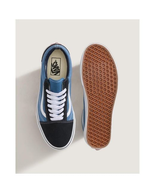Vans Blue Old Skool Canvas Low Top for men