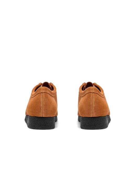 Clarks Brown Wallabee Lo Moc-Toe Shoes for men