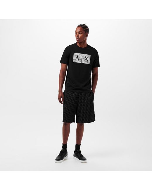 ARMANI EXCHANGE Black T-Shirt for men