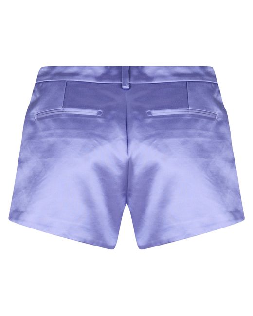 Tom Ford Blue Mini High-Rise Booty Shorts