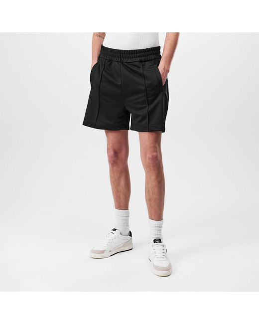 Palm Angels Black Logo Track Shorts for men