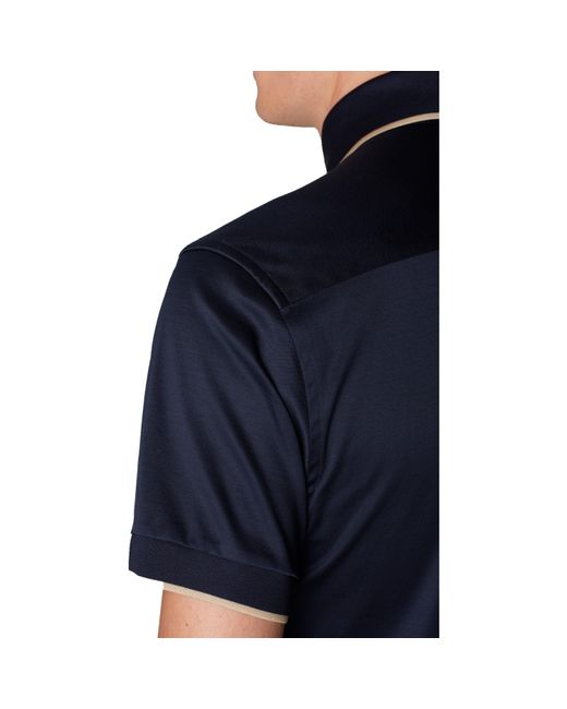 Eton of Sweden Blue Filo Di Scozia Polo Shirt Slim Fit for men