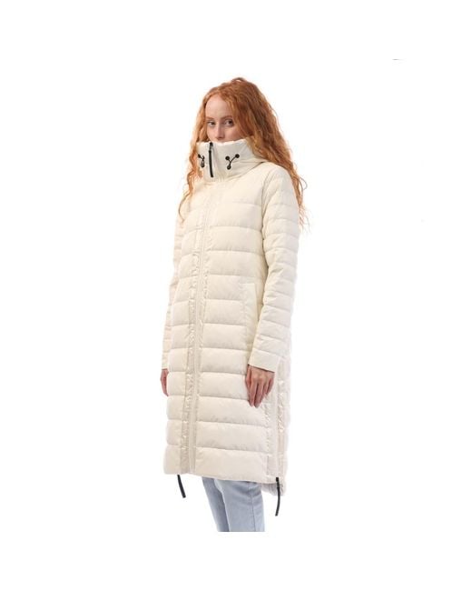 DKNY Natural Down Fill Hooded Quilted Puffer Coat