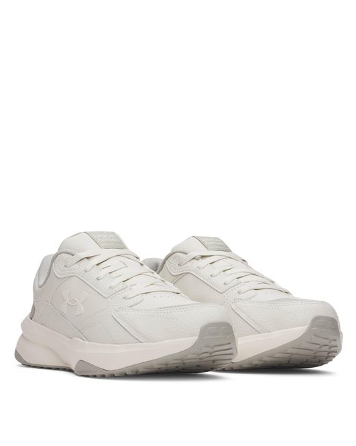 Under Armour White Edge Leather Low-Top Trainers for men