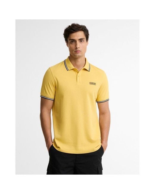 Barbour Yellow Evan Polo Shirt for men