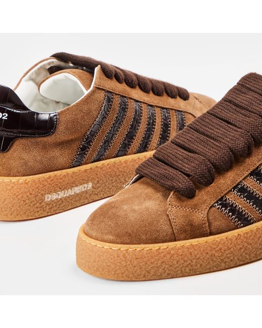 DSquared² Brown Low-Top Trainers for men