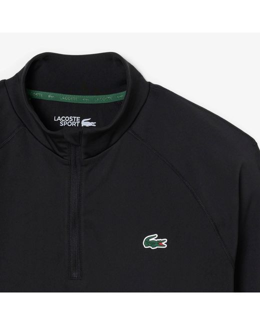 Lacoste Black Long Sleeve Performance T-Shirt for men