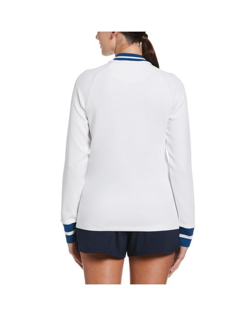 Original Penguin White Penguinquarterzip Top