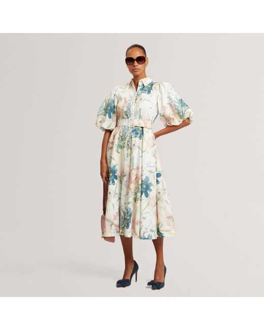 Ted Baker Blue Shirt Dress