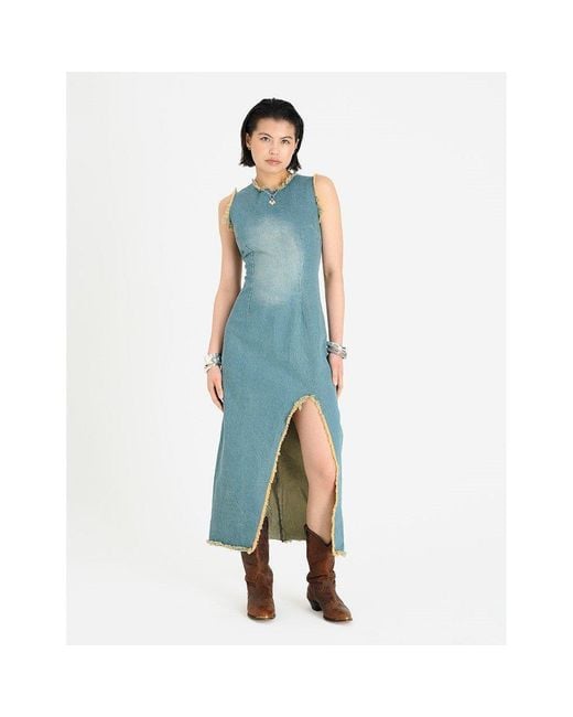 The Ragged Priest Blue Pixie Long Maxi Dress