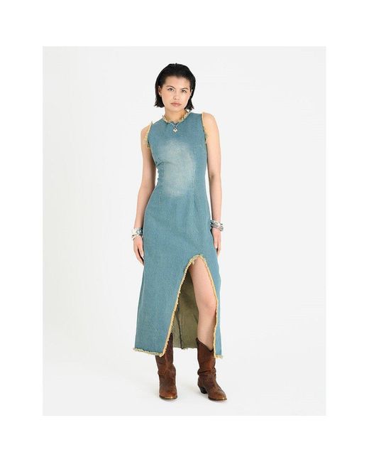 The Ragged Priest Blue Pixie Long Maxi Dress