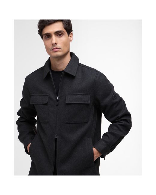 Barbour Black Walken Overshirt for men