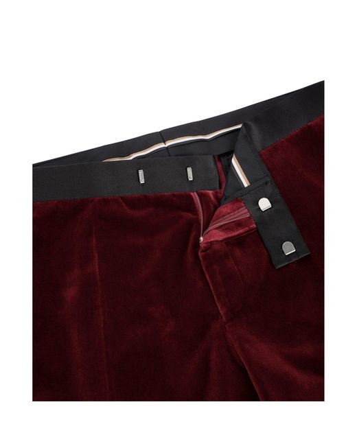 Boss Red Genius Tux Cotton Slim Fit Suit Trousers for men