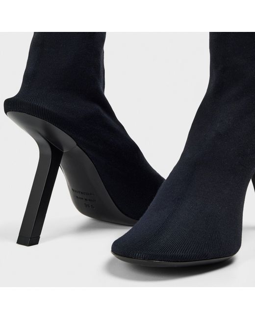Balenciaga Black Sponge Ankle Boots