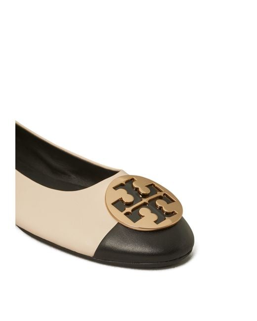 Tory Burch Natural Claire Ballet Pumps