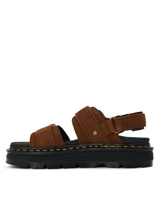 Dr. Martens Brown Zebzag Sandals