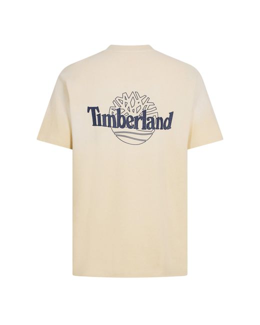 Timberland Natural Sunfaded Back Graphic T-Shirt for men