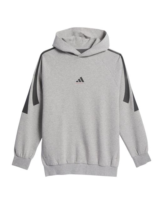 Adidas Gray Adi Bb Pk Performance Hoodie for men