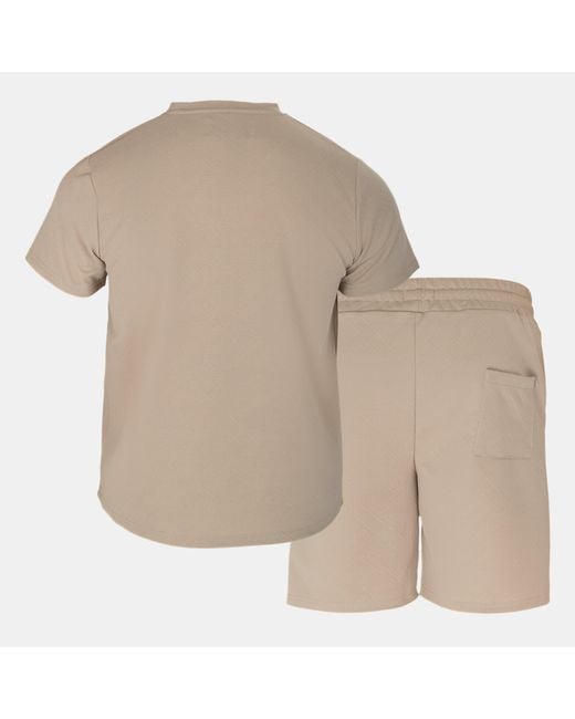 Firetrap Natural Short Tee Set for men