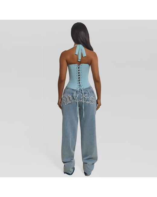 Mars the Label Blue Zadie Corset Top