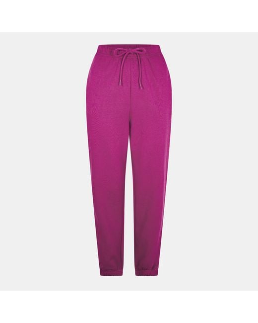 Pieces Purple Heavyweight Closed Hem Fleece Joggers