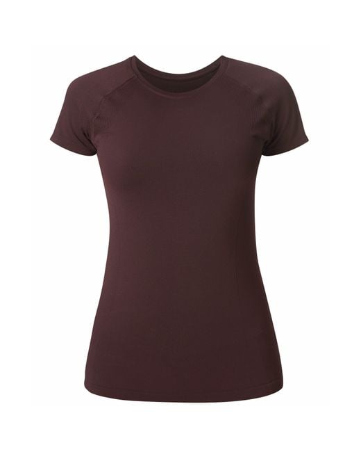 Sweaty Betty Brown Athlete Short Sleeve Performance Gym Top