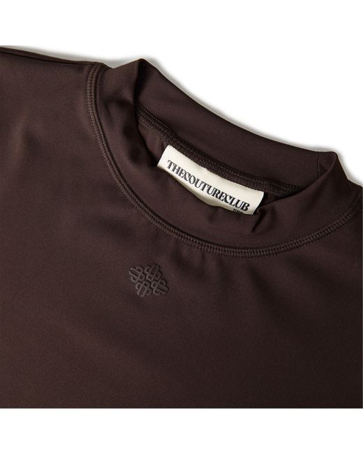 The Couture Club Brown Sculpting Stretch Emblem Baby T-Shirt