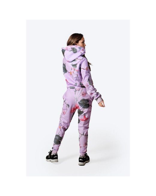 Hype Purple Scribble Closed Hem Woven Joggers