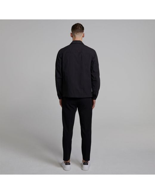 Calvin Klein Black Lifestyle Cotton Long Sleeve Overshirt for men