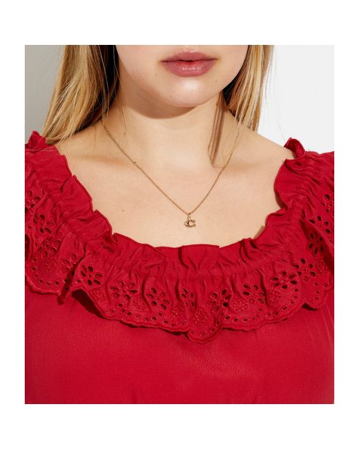 COACH Metallic Starter Chain Necklace
