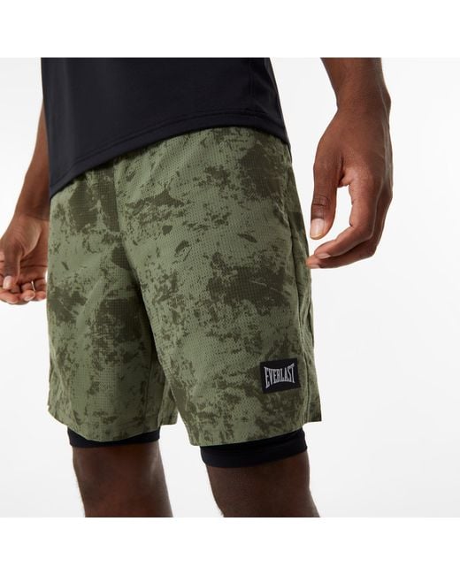Everlast Green 2-In-1 Shorts for men