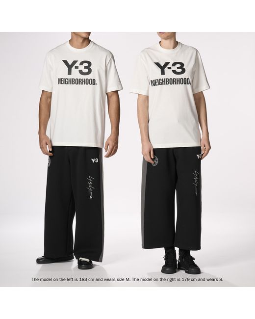 Y-3 White X Neighborhood Logo T-Shirt for men