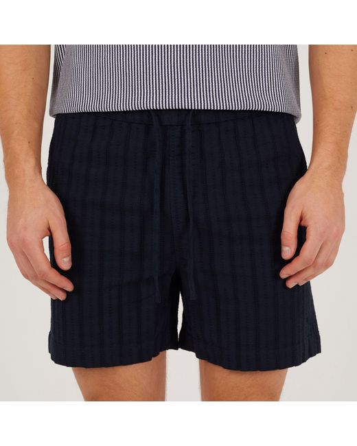 Brave Soul Blue Elasticated Woven Tracksuit Shorts for men