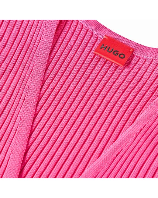 HUGO Pink 10270354 01 Mini Dress