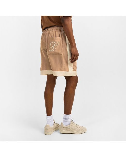 DSquared² Natural Dsq Bowling Woven Tracksuit Shorts for men