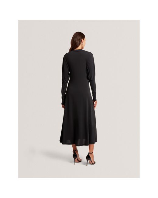Ted Baker Black Midi Wrap Dress