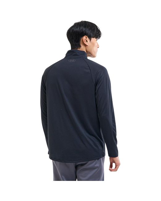 Under Armour Black Tech ½ Zip Long Sleeve for men