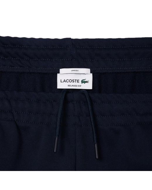 Lacoste Blue Cuffed Fleece Joggers for men